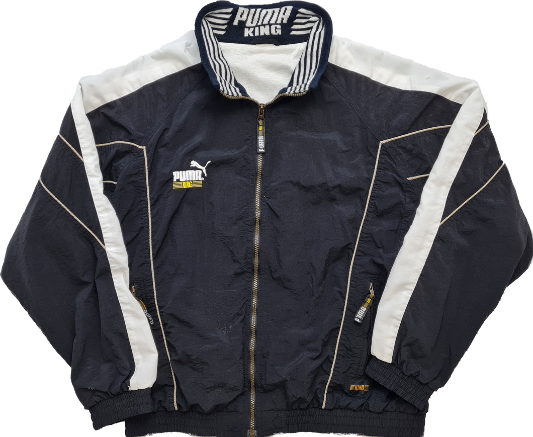 Vintage Puma King Black White M/L 90s