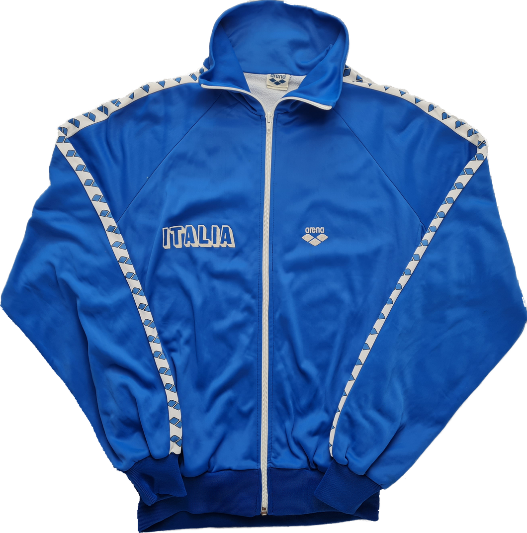 Vintage 80s Arena Italia tt Blue White S/M