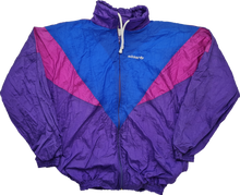 Load image into Gallery viewer, adidas Vintage 80s TT S/M Purple Pink Blue West German
