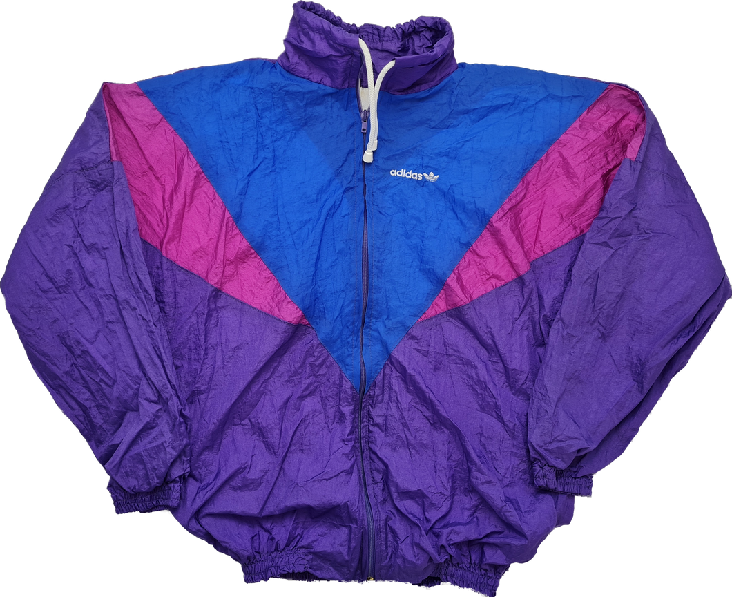 adidas Vintage 80s TT S/M Purple Pink Blue West German
