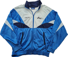 Load image into Gallery viewer, Asics 90s Italia XL Blue Track Top Blue White
