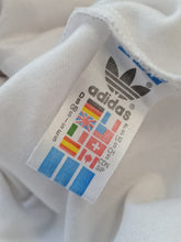 Load image into Gallery viewer, Adidas First Vintage TT S/M 90s White Yellow Blue
