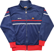 Load image into Gallery viewer, Ellesse Rimini Track Top Navy Red White L
