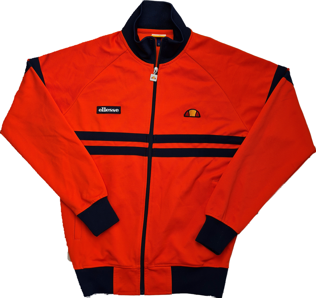 Ellesse Rimini Track Top Orange Navy Small