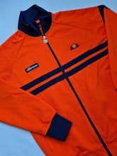 Load image into Gallery viewer, Ellesse Rimini Track Top Orange Navy Small
