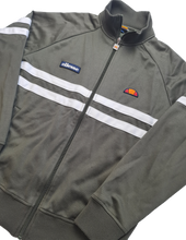 Load image into Gallery viewer, Ellesse Rimini Track Top Olive Green White S
