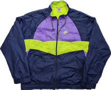 Load image into Gallery viewer, Vintage 90s Nike Track Top L Navy Yellow
