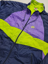 Load image into Gallery viewer, Vintage 90s Nike Track Top L Navy Yellow

