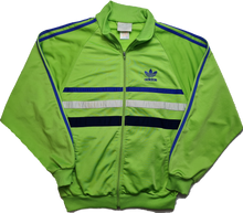 Load image into Gallery viewer, Vintage 90s adidas First Track Top Small Green Blue White
