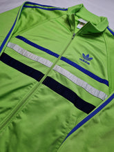 Load image into Gallery viewer, Vintage 90s adidas First Track Top Small Green Blue White
