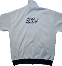 Load image into Gallery viewer, Vintage Nike USA Track Top Navy White Blue XL

