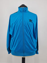 Load image into Gallery viewer, 90s adidas Firebird Blue Turquoise vintage track top M D5
