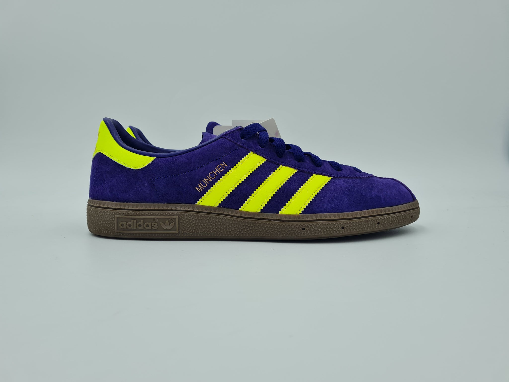 2016 adidas Munchen Spezial size Exclusive Purple Solar Yellow UK 8 Deadstock