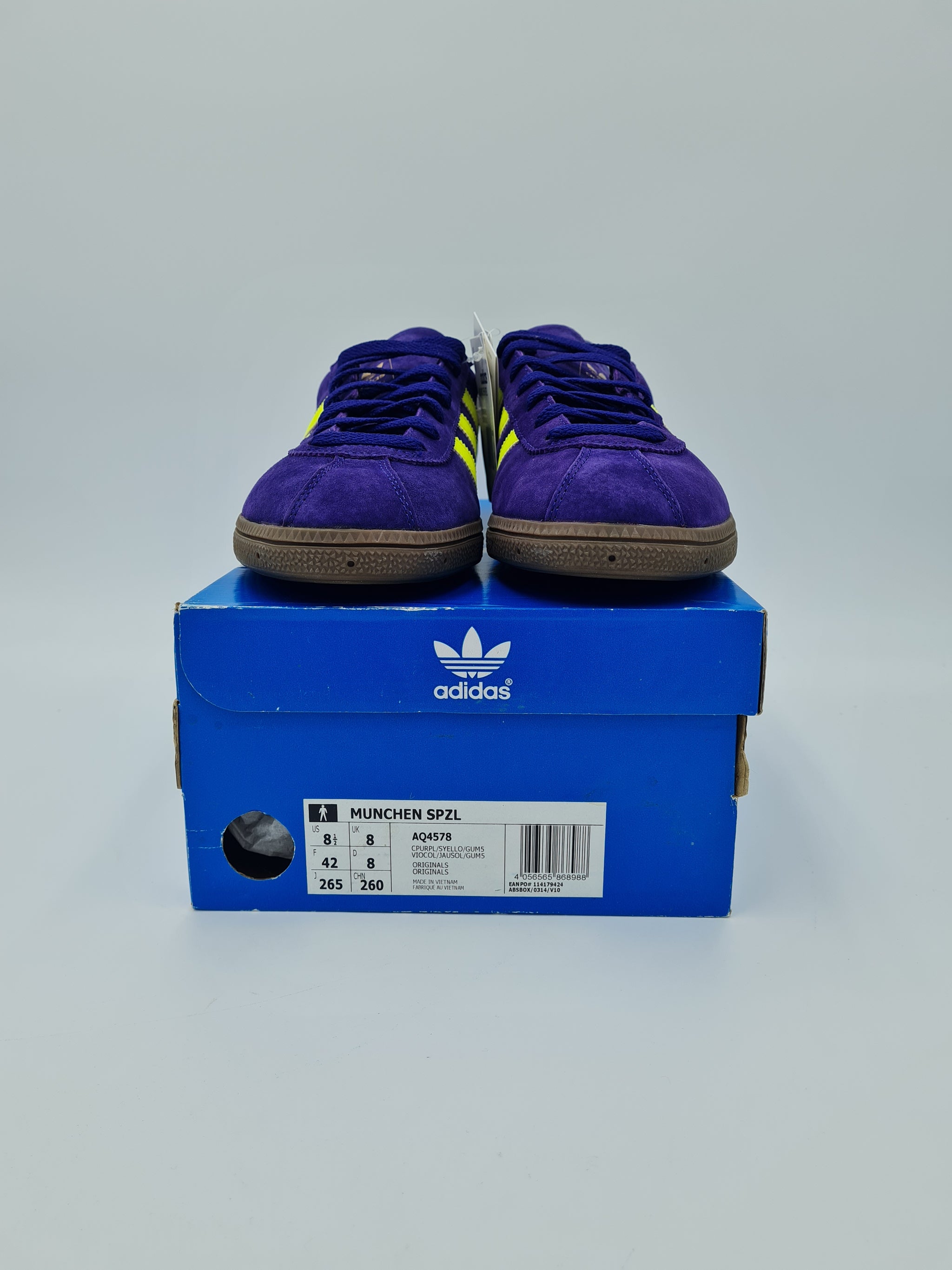 Adidas munchen purple and yellow on sale