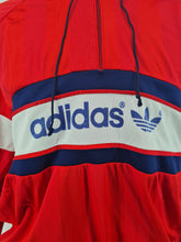 Load image into Gallery viewer, West German Vintage adidas Oiginals New York 3/4 Zip Pullover M/L Red White Navy
