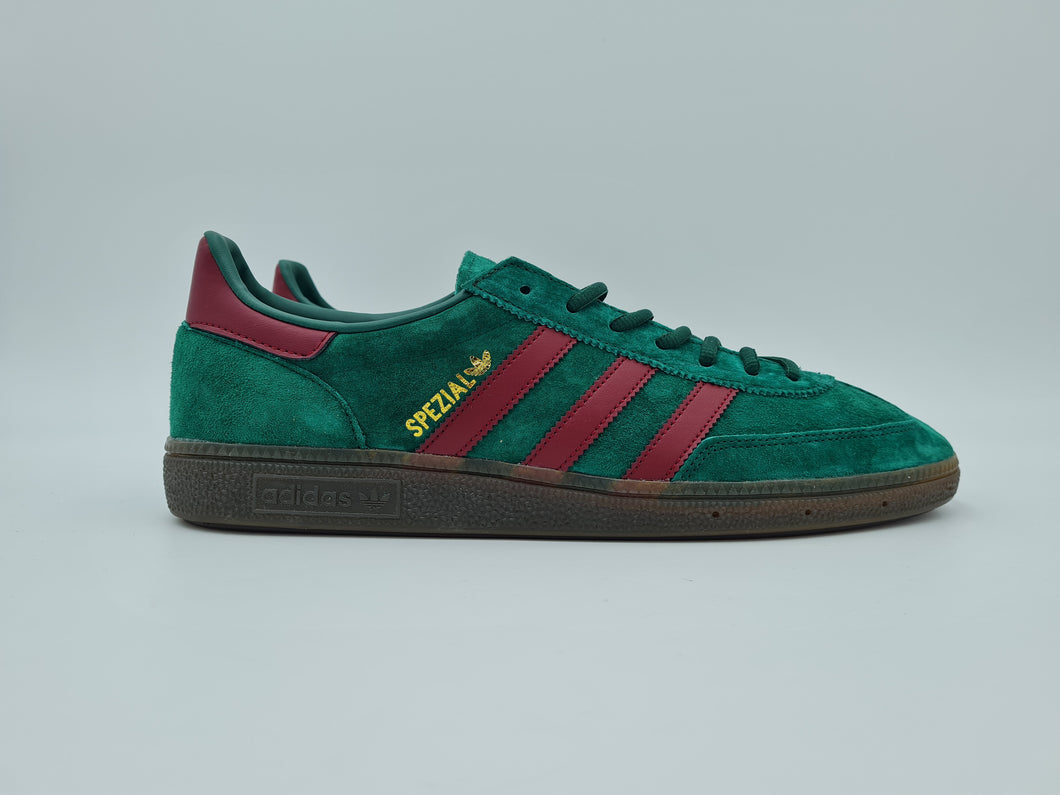 2022 adidas Originals Handball Spezial UK 10.5 Green Burgundy BNIB