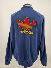 Load image into Gallery viewer, Grade B 90s adidas Originals SST Track Top L Navy made in Malaysia
