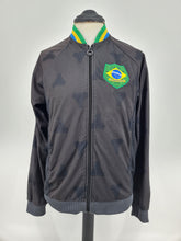 Load image into Gallery viewer, 2013 adidas Originals Brazil Track Top L Black Green Yellow
