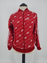Load image into Gallery viewer, 2018 adidas Originals Monogram Track Top XS Red White
