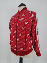 Load image into Gallery viewer, 2018 adidas Originals Monogram Track Top XS Red White
