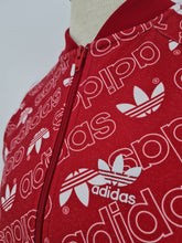Load image into Gallery viewer, 2018 adidas Originals Monogram Track Top XS Red White
